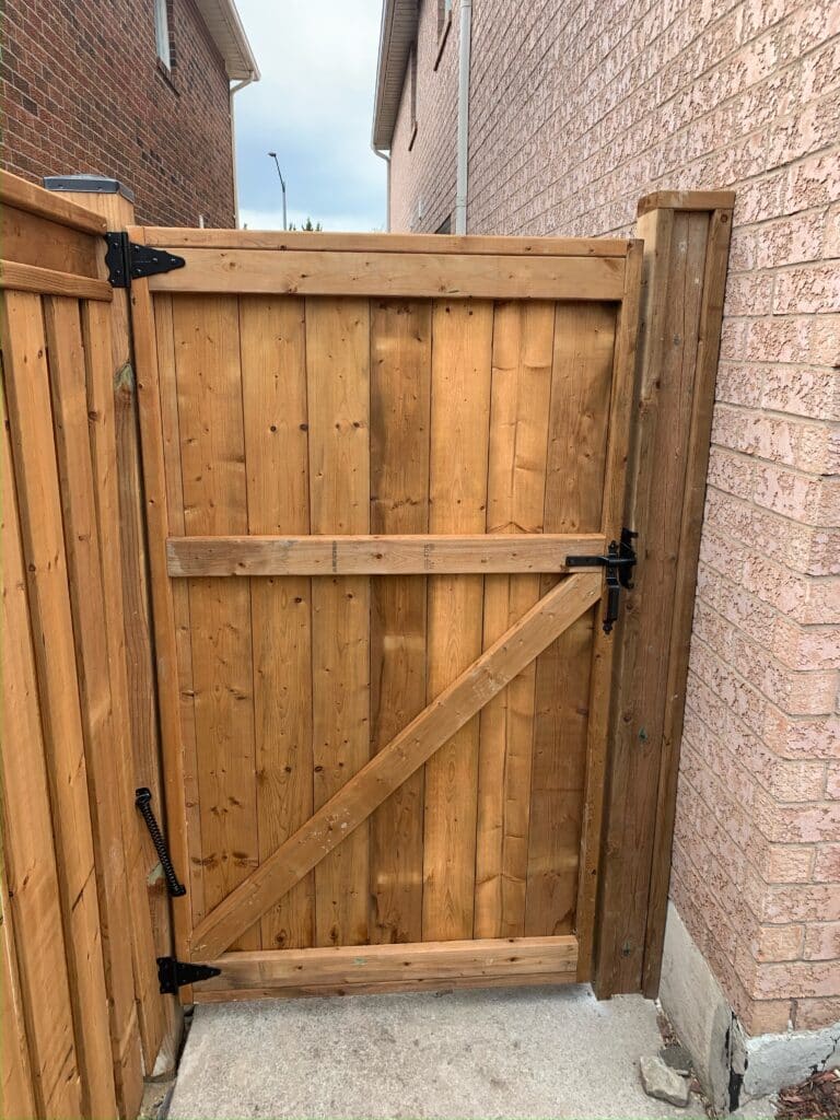 fence door