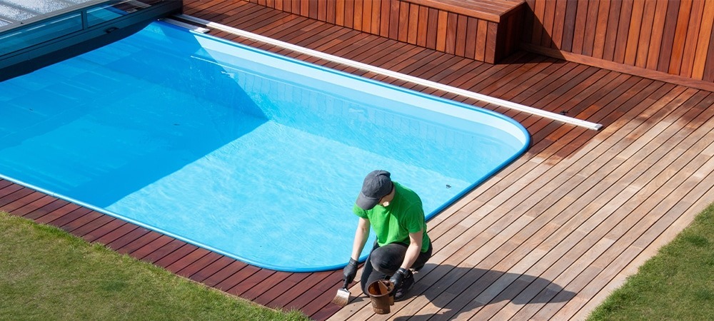 enhancing the pool deck