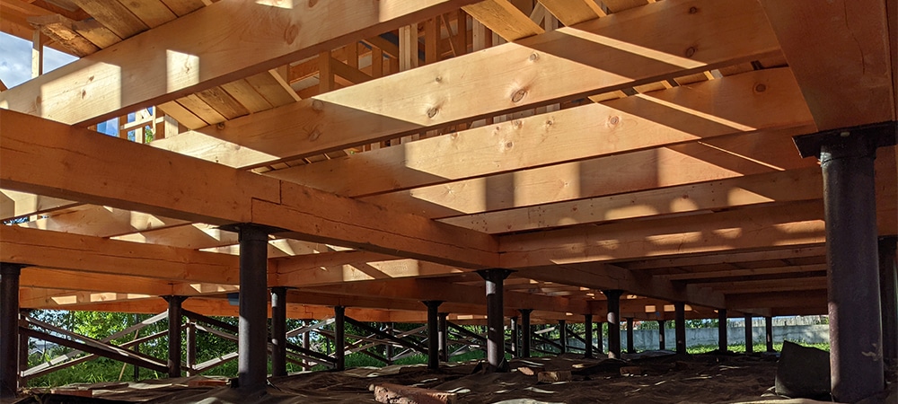 deck on helical piles