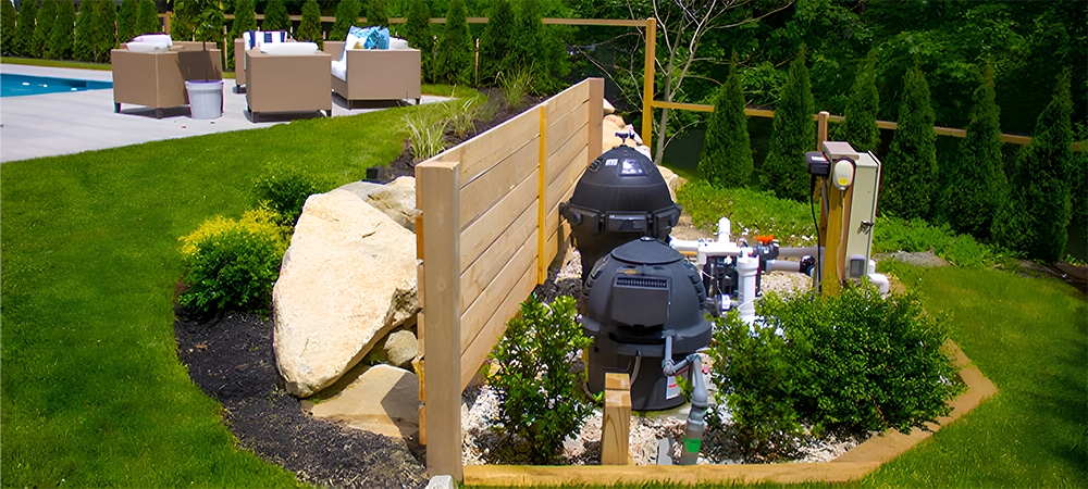 hide pool equipment behind panel swimming Pool equipment upgrades
