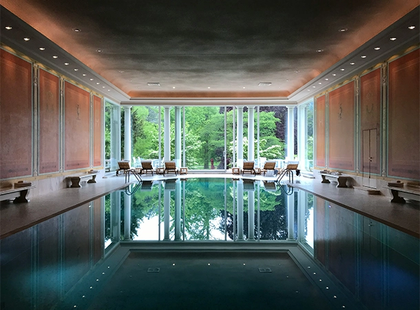 inside commercial swiming pool inside commercial swiming pool