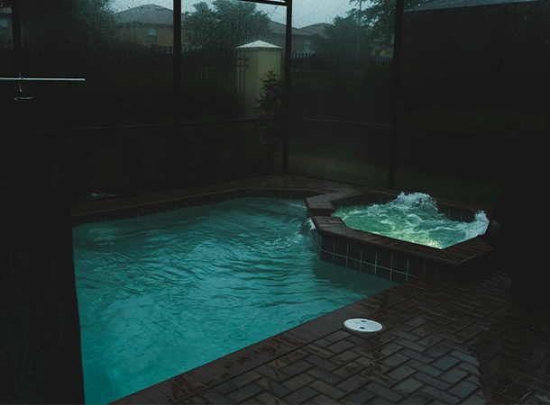 lighting feature in hot tube lighting feature in hot tube