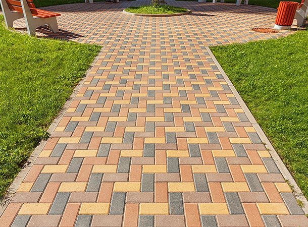 polished look of walkway polished look of walkway