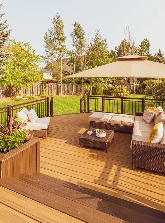custom deck in home backyard custom deck in home backyard