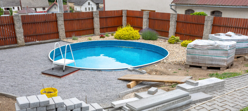 backyard Preparation for Pool installation