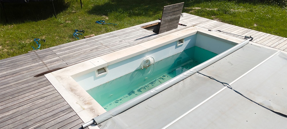 lower the water of pool below the skimmer opening